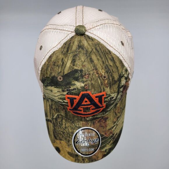 Zephyr Auburn Tigers Mens Womens Trucker Hat Mesh Back Trail Camo Snapback SEC - Picture 6 of 11